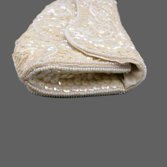 Vintage La Regale Sequin Beaded Evening Bag Clutch in Original Box, Japan - Picture 7 of 11